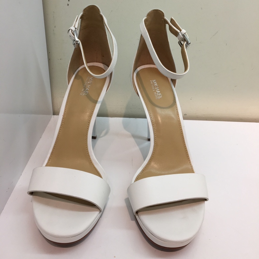 Michael Kors Hutton Sandal Optic White Size 10 - Picture 2 of 4